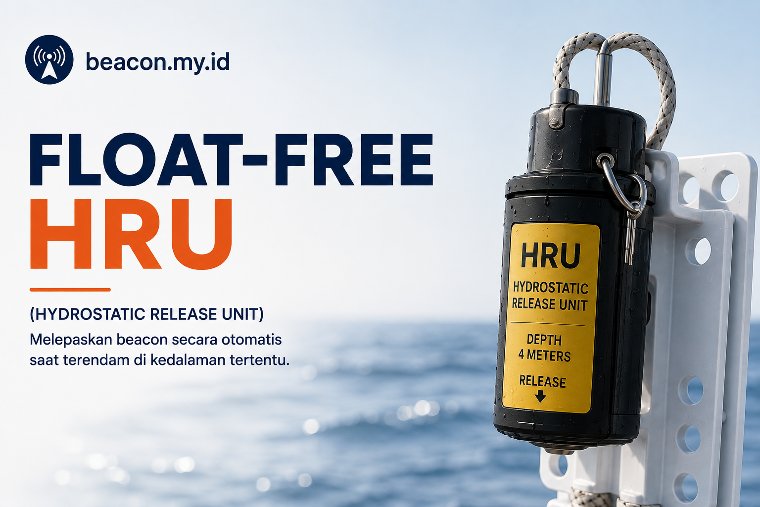 Float-Free EPIRB: Perangkat Keselamatan yang Dapat Mengirim Sinyal Darurat Secara Otomatis