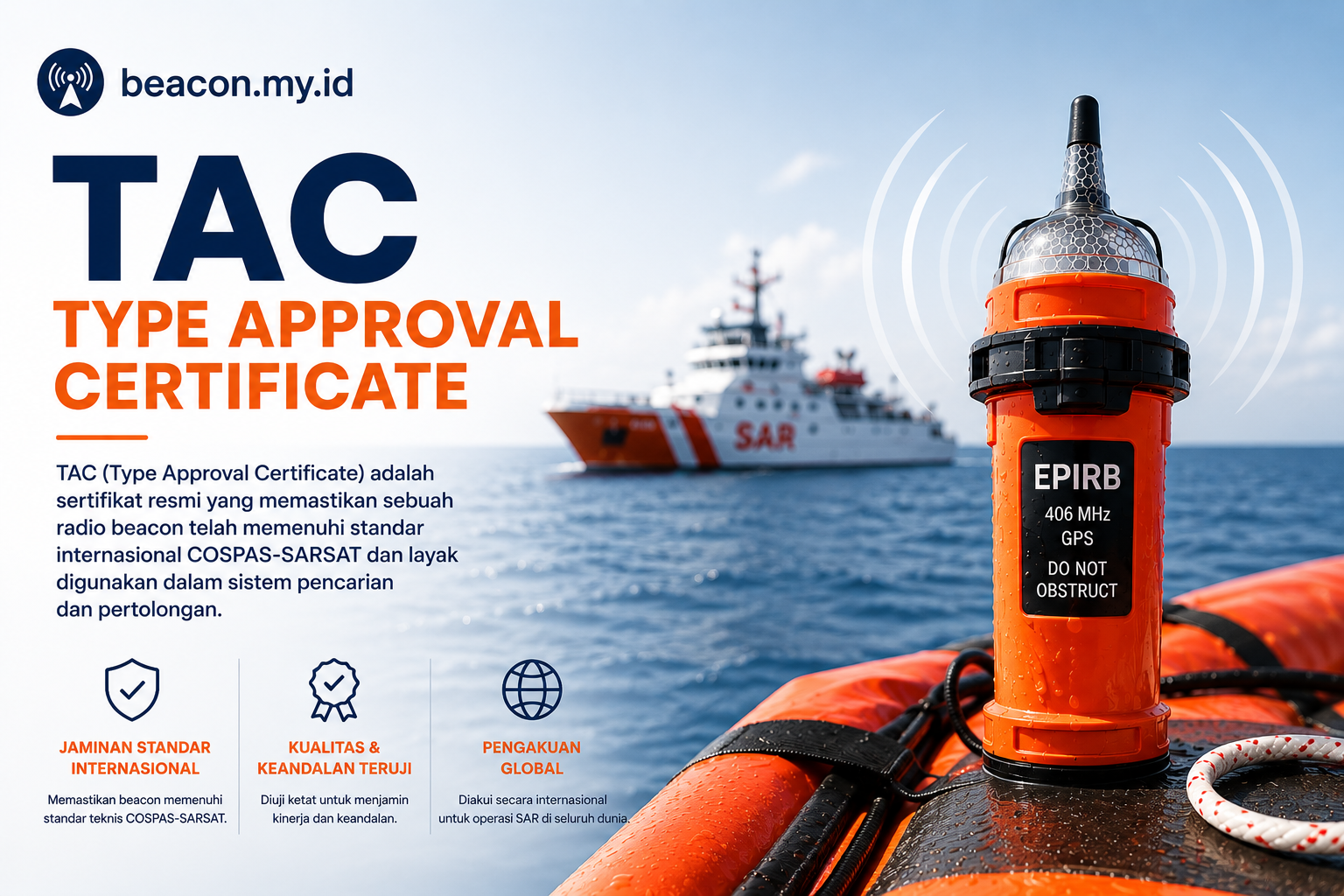 Mengenal TAC Cospas-Sarsat: Tanda Penting pada Radio Beacon 406 MHz